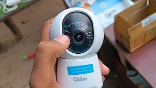 Qubo Smart Cam 360 Q100 by Hero Group 3MP 1296p Wifi CCTV 2 Way Talk Night Vision Security Camera