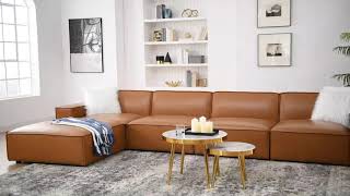 Restore Vegan Leather Sectional Sofa Collection