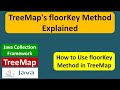 TreeMap's floorKey Method Explained | Java Collection Framework