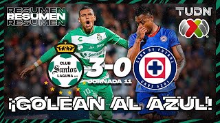 Resumen y goles | Santos 3-0 Cruz Azul | CL2024 - Liga Mx J11 | TUDN