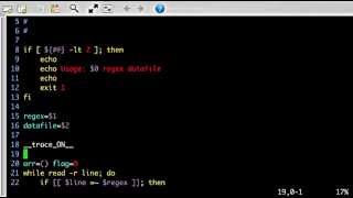 Debugging bash scripts by stepping xtrace