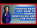 Pandas Read CSV: How To Handle Semicolon And Tab Files? - Python Code School