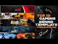 Top 10 Gaming Banner | Template No Text | PUBG Banner Template | Free Download