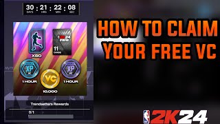 HOW TO CLAIM YOUR FREE 10K VC IN NBA 2K24 !!!