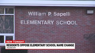 Agawam officials vote in favor to keep William P. Sapelli Elementary School name