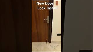 New Door 🚪 Lock Install #carpentery #carpentersworld #trending #interiordesign #shortvideo