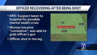 Kearney police officer shot inside emergency room by woman possibly experiencing mental health cr...