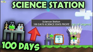 HARVESTING SCIENCE STATION for 100 DAYS! (BEST METHOD) | GrowTopia