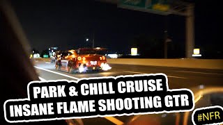 LAST MINUTE POP UP MEET - INSANE FLAME THROWING NISSAN GTR