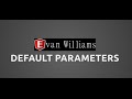 ES6 Default Parameters