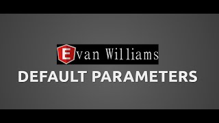 ES6 Default Parameters