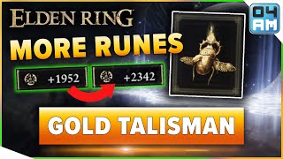 Elden Ring 20% MORE RUNES How To Get Gold Scarab Talisman - Increase Rune Gains From Enemies