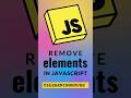 How to Remove an Element from the DOM Using JavaScript | Easy Tutorial