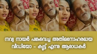 നവ്യ നായർ പങ്കുവെച്ച അതിമനോഹരമായ വീഡിയോ - ക്യൂട്ട് എന്നു ആരാധകർ