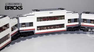Lego City 60051 High Speed Custom Double Decker Passenger Train Car Speed Build