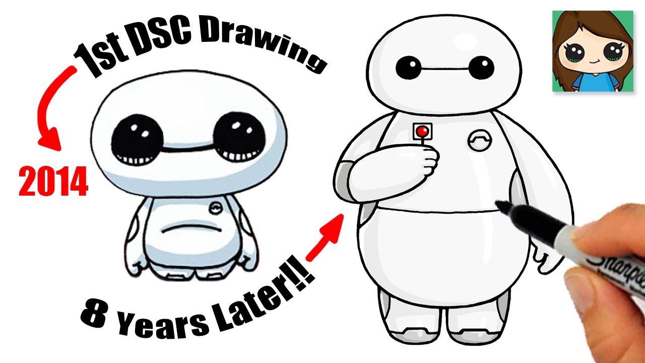 How To Draw Baymax Big Hero 6 NEW - YouTube