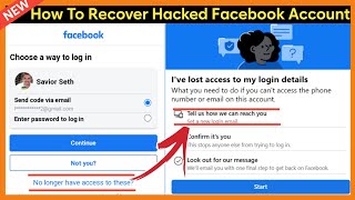 How to Recover Facebook Account WITHOUT Email and Phone Number 2022 l 100% LEGIT!