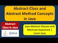 Abstract Class and Abstract Method Concepts in Java | Learn Java Programming | Java Tutorial
