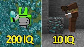 200IQ vs 10IQ Minecraft Plays
