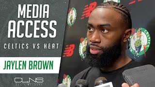 Jaylen Brown Breaks Down Jimmy Butler's Game Before Celtics vs Heat