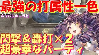 アナザーエデン　最強の打属性一色！？閃撃＆轟打陣２つ積みの超豪華なパーティで混沌の影を討伐！（※ネタバレキャラ有り）【Another Eden】