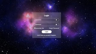 Create a Stylish Login Form Using HTML and CSS - Step-by-Step Tutorial