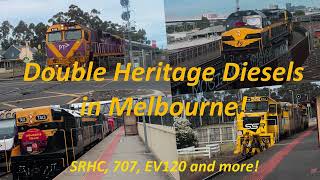 Double Heritage Diesels in Melbourne! (SRHC, 707, Evie and more!)