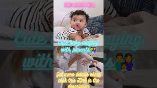@Live👩‍❤️‍👩mother playing with cute baby👨‍👩‍👧‍👦cute baby parents love🤰when you leave baby with dady/