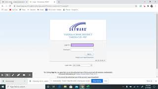 Recovering Skyward Login - English