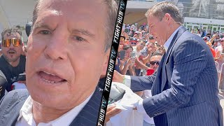 JULIO CESAR CHAVEZ SR. SAYS CANELO KO’S BIVOL IN LESS THAN 4 ROUNDS! GETS MOBBED BY FANS IN VEGAS!