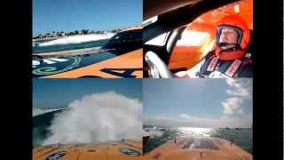 Super Boat International 2012 - Team CRC almost collides with Team Stihl