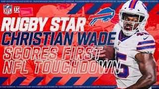 Christian Wade's first NFL touchdown | England Rugby star goes 65-yards for the score! 🏈 | NFL UK