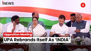 UPA New Name: UPA Rebrands Itself As Indian National Democratic Inclusive Alliance, INDIA