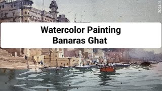 How to learn watercolor Painting at home #varanasighat @partpravin