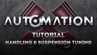 Tutorial: Handling \u0026 Suspension Tuning