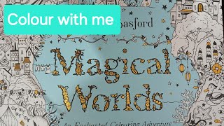 Colour with me in Johanna Basford's 'Magical Worlds' Sun, Moon \u0026 Stars