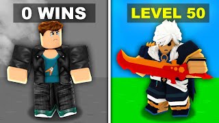 LEVEL 0 TO 50 in Roblox Bedwars..