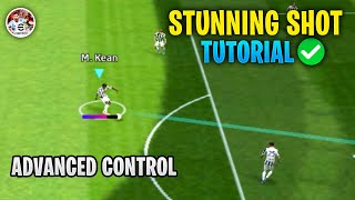 How To Perform Stunning Shot | Advanced Control Tutorial | eFootball 2023 Mobile