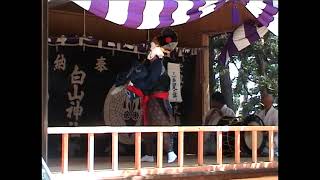 赤沢神楽「三番叟」（2004年6月17日 高松神社）