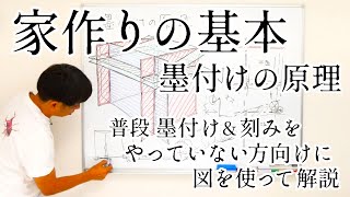 122.図解！墨付けの原理（家作りの基本）【大工仕事解説】プレカットの仕組み