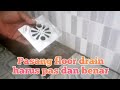 cara pasang saluran pembuangan air // floor drain di kamar mandi