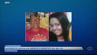 Acidente deixa ao menos cinco mortos na BR-110 - Band Cidade