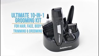 BaByliss Men 10 in 1 All Over Grooming Kit 7056U (English Version)