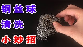 【生活小妙招】钢丝球用脏了不要扔！奶奶教我这样洗，5分钟油渍细菌全出来【貓檸】