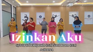 IZINKAN AKU line Dance ll Sylvia Triwidijatsih & Nani Bram (All INA) July 2024 ll Kompak'90 (INA)