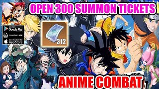 Anime Combat Gameplay - Open 300 Summon Tickets get SSR+ | Allstar Alliance