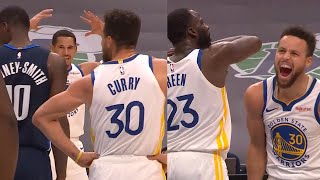 Steph Curry has lost his mind 😂 Warriors vs Mavericks