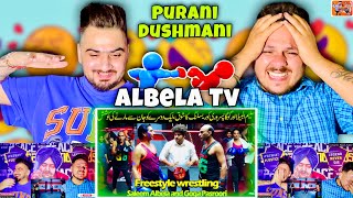 Freestyle wrestling masters Saleem Albela and Goga Pasroori funny video - Albela Tv - @reacthub