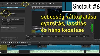 Shotcut #6 - Gyorsítás és lassítás mikéntjei - Ingyenes videó szerkesztő