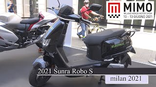 2021 Sunra Robo S Electric Scooter Walkaround MIMO 2021 Milano